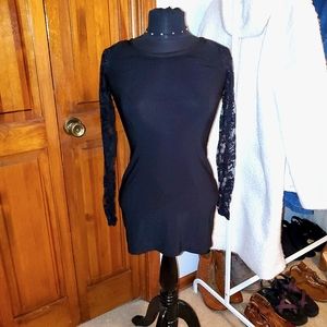 Black mini dress